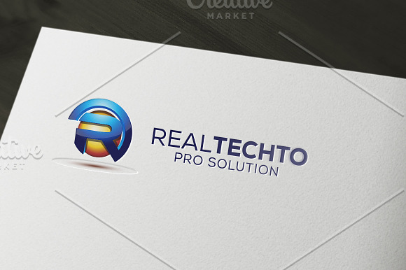 Real Technology Logo in Logo Templates - product preview 3