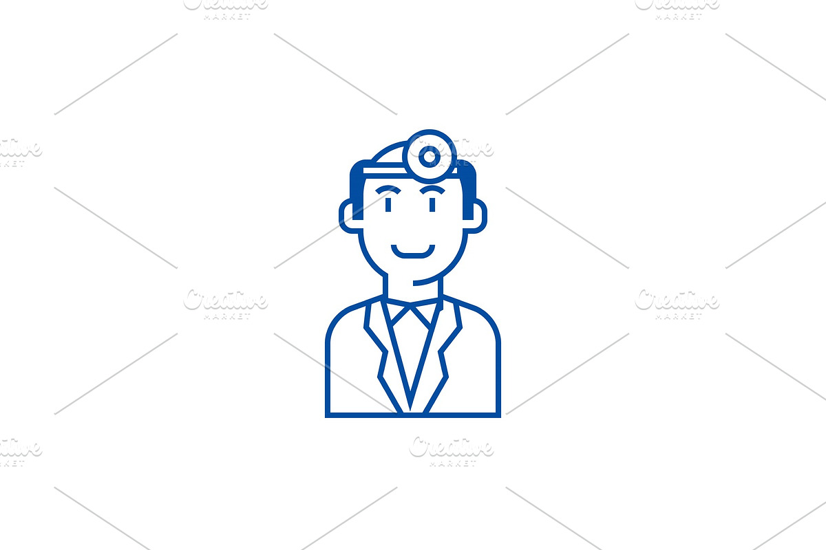 Doctor checkup line icon concept in Illustrations - product preview 8
