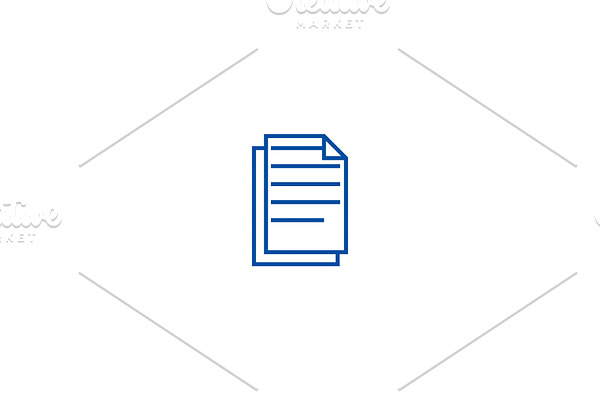 Documents,files line icon concept
