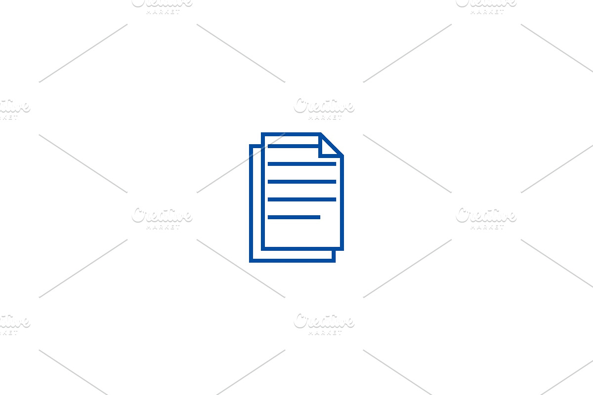 Documents,files line icon concept in Illustrations - product preview 8
