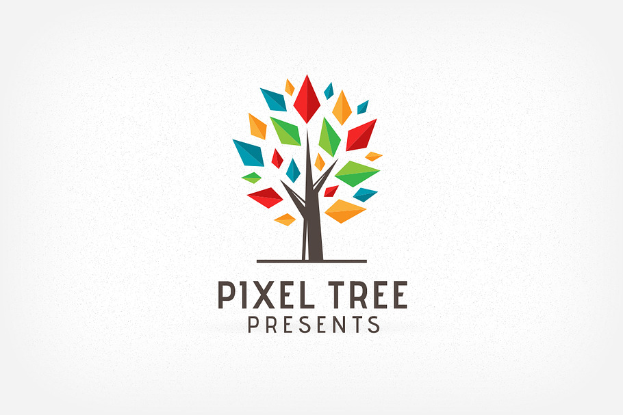 Pixel Tree Logo in Logo Templates - product preview 8