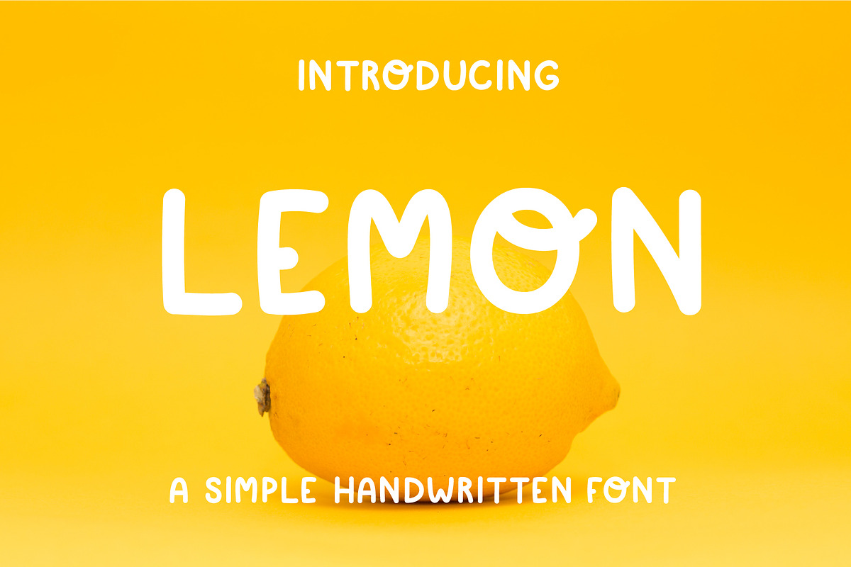 Simple playful font - Lemon in Sans-Serif Fonts - product preview 8