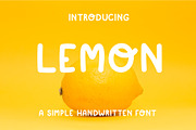 Simple playful font - Lemon
