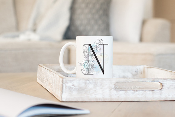 Spring Vibes ~ Floral Alphabet in Graphics - product preview 4