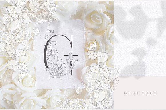 Spring Vibes ~ Floral Alphabet in Graphics - product preview 10