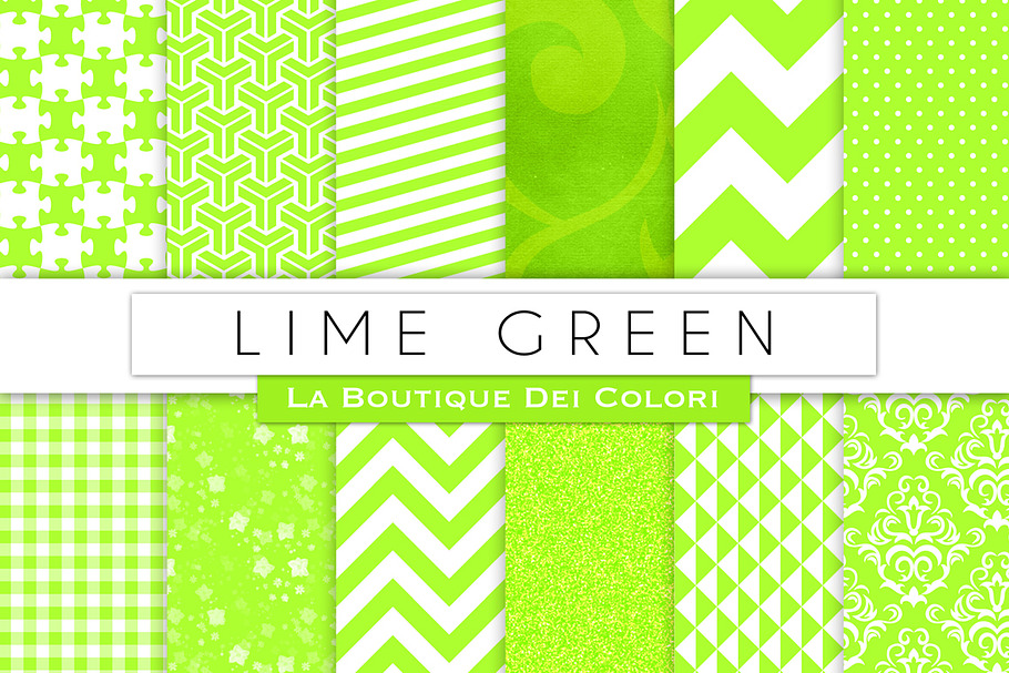 Lime Green Digital Paper