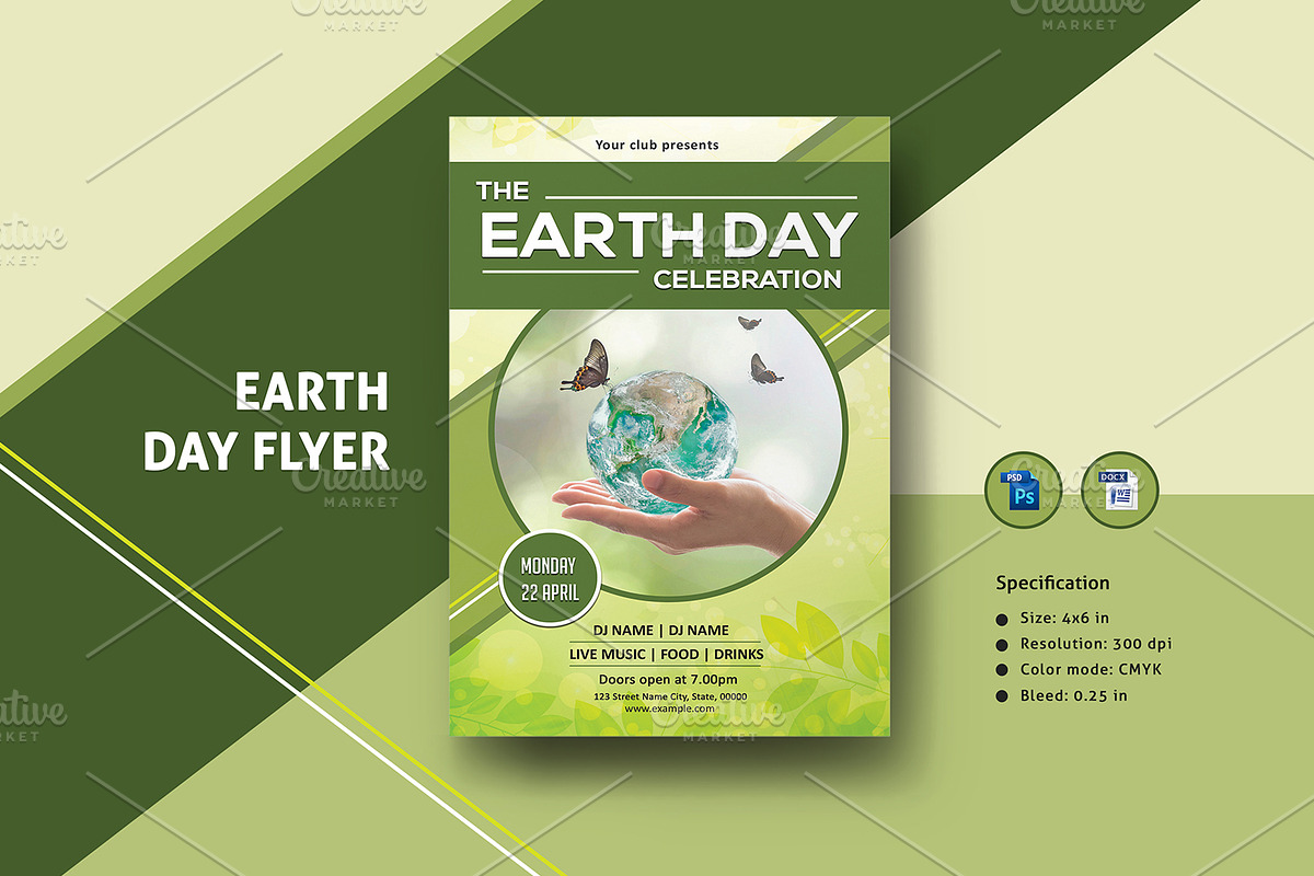 Earth Day Flyer Template - V994 in Flyer Templates - product preview 8