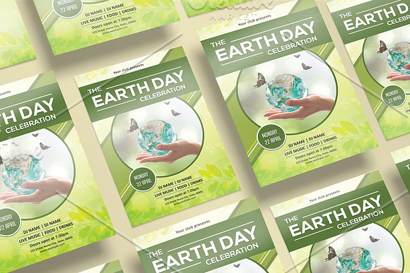 Earth Day Flyer Template - V994 in Flyer Templates - product preview 1