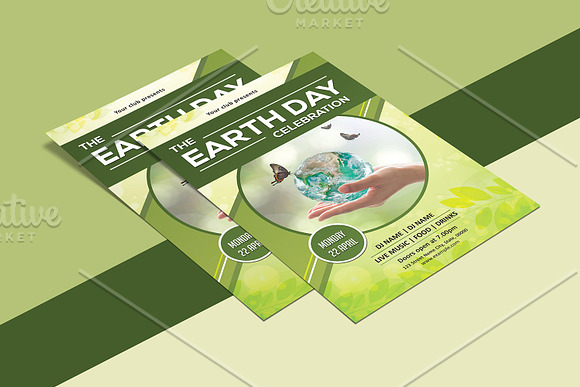 Earth Day Flyer Template - V994 in Flyer Templates - product preview 2
