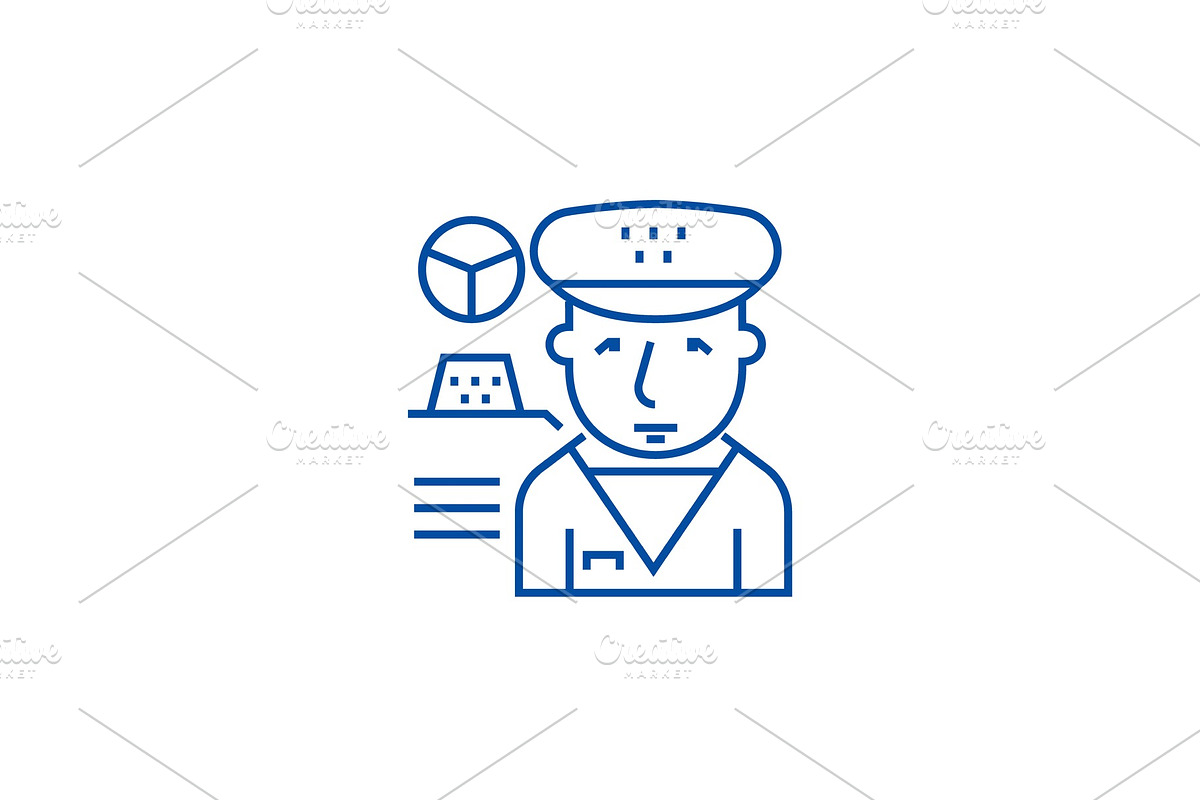 Driver line icon concept. Driver in Illustrations - product preview 8
