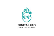 Digital Guy Logo Template