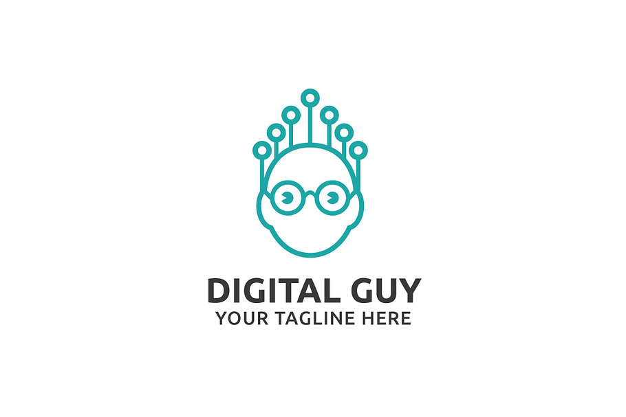 Digital Guy Logo Template in Logo Templates - product preview 8