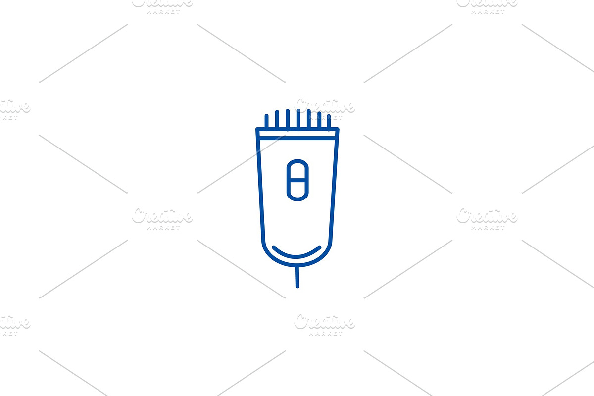 Electric lazor line icon concept in Illustrations - product preview 8