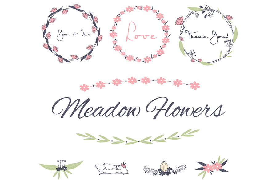 Meadow Wedding Flowers in Illustrations - product preview 8