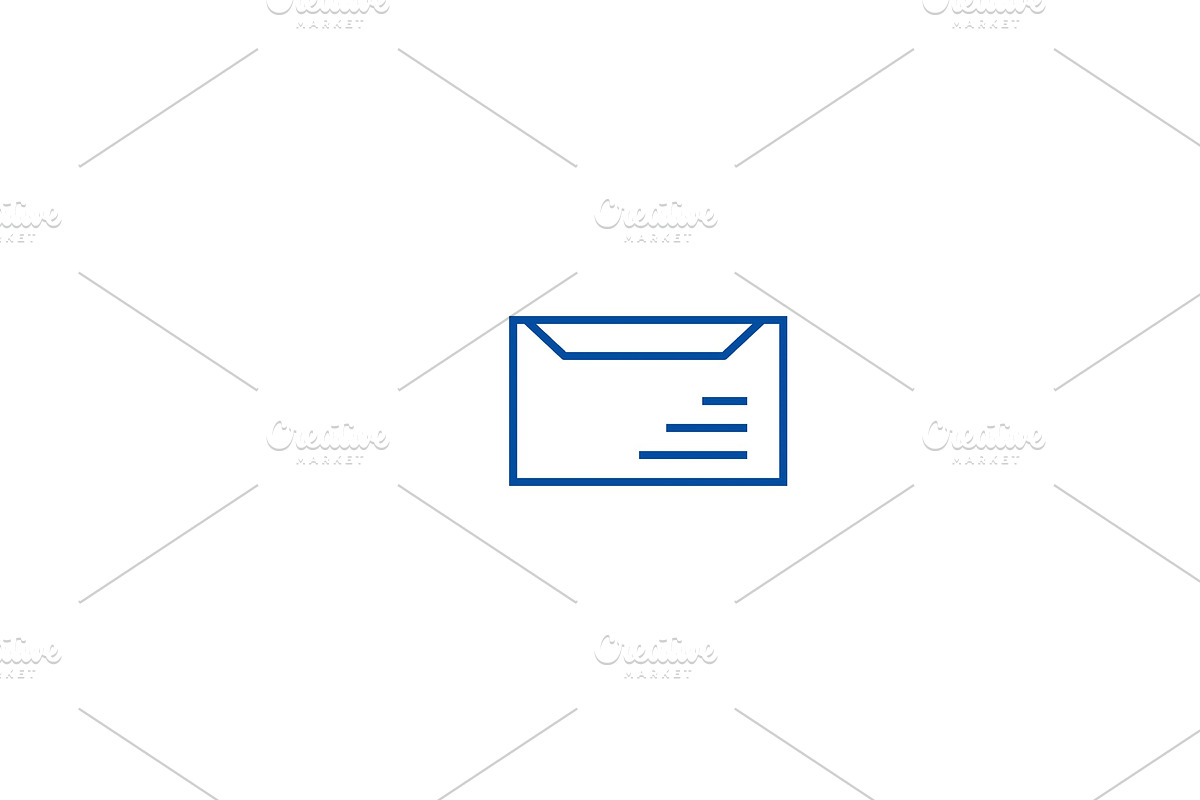 Email delivery,mail marketing line in Illustrations - product preview 8