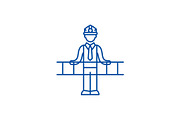 Engineering solution line icon