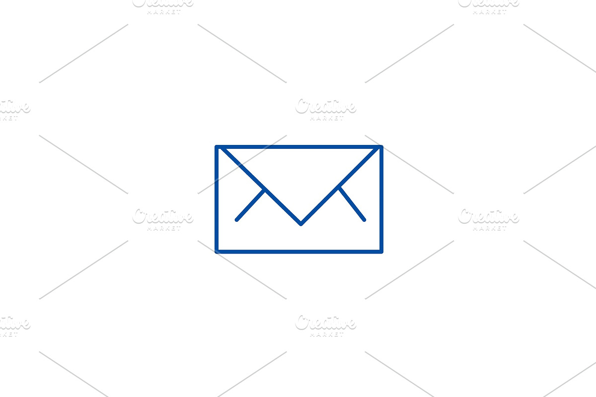 Envelope line icon concept. Envelope in Objects - product preview 8