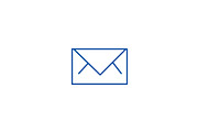 Envelope line icon concept. Envelope