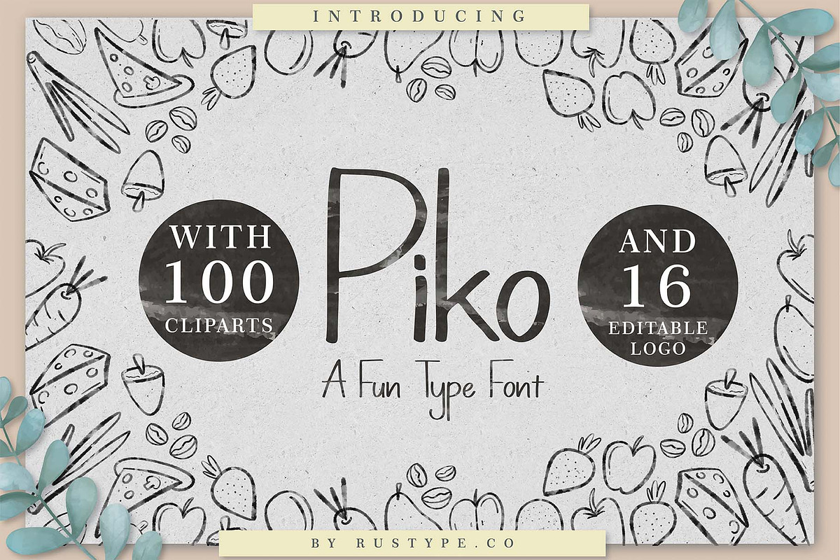 Piko A Fun Type Font in Fun Fonts - product preview 8