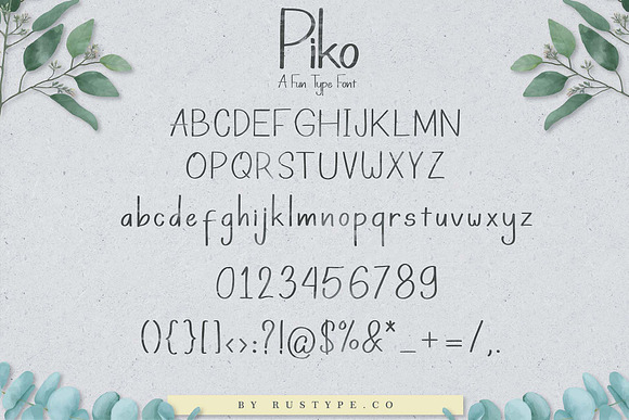 Piko A Fun Type Font in Fun Fonts - product preview 2