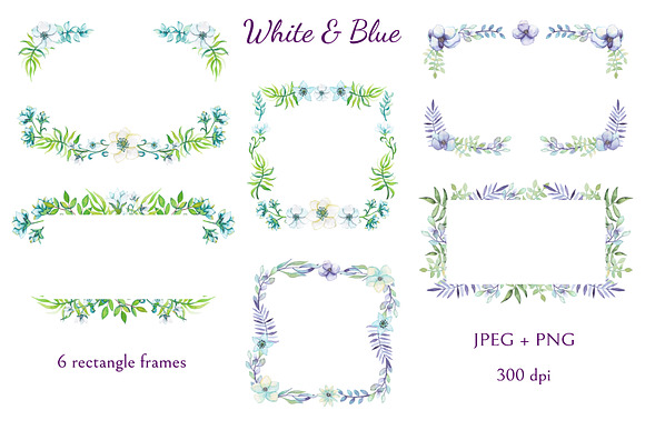 White and Blue in Illustrations - product preview 2