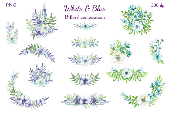 White and Blue in Illustrations - product preview 4