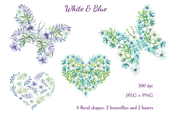 White and Blue in Illustrations - product preview 5