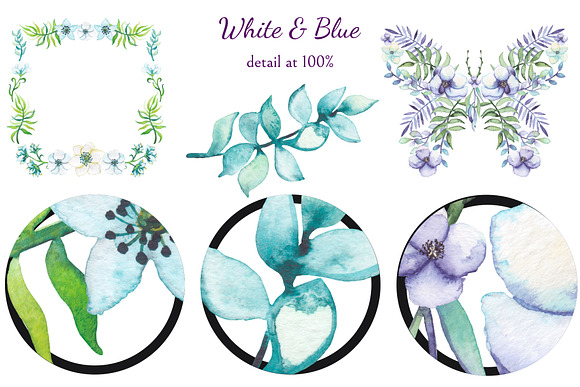 White and Blue in Illustrations - product preview 7