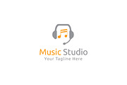 Music Studio Logo Template