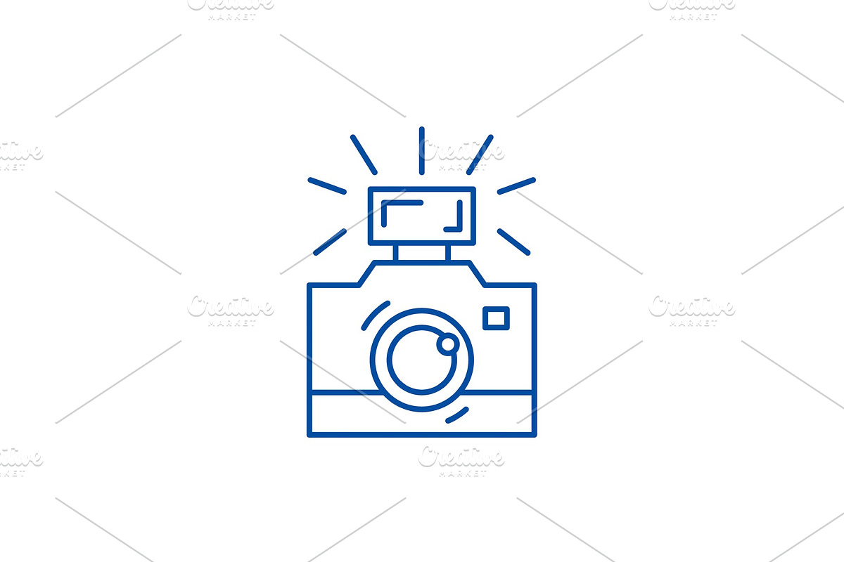 Photography line icon concept in Illustrations - product preview 8
