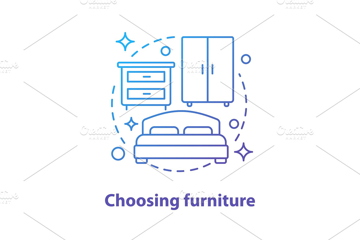 Choosing furniture concept icon in Icons - product preview 8
