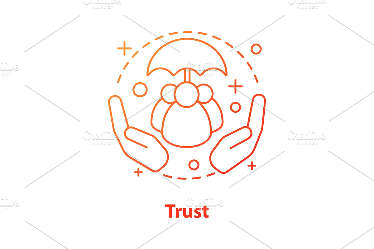 Trust concept icon in Icons - product preview 8