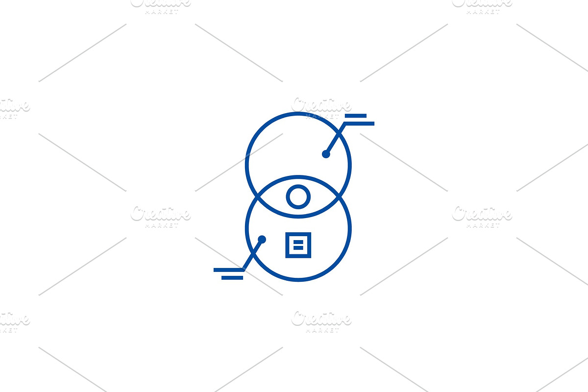 Pie marketing chart line icon in Illustrations - product preview 8