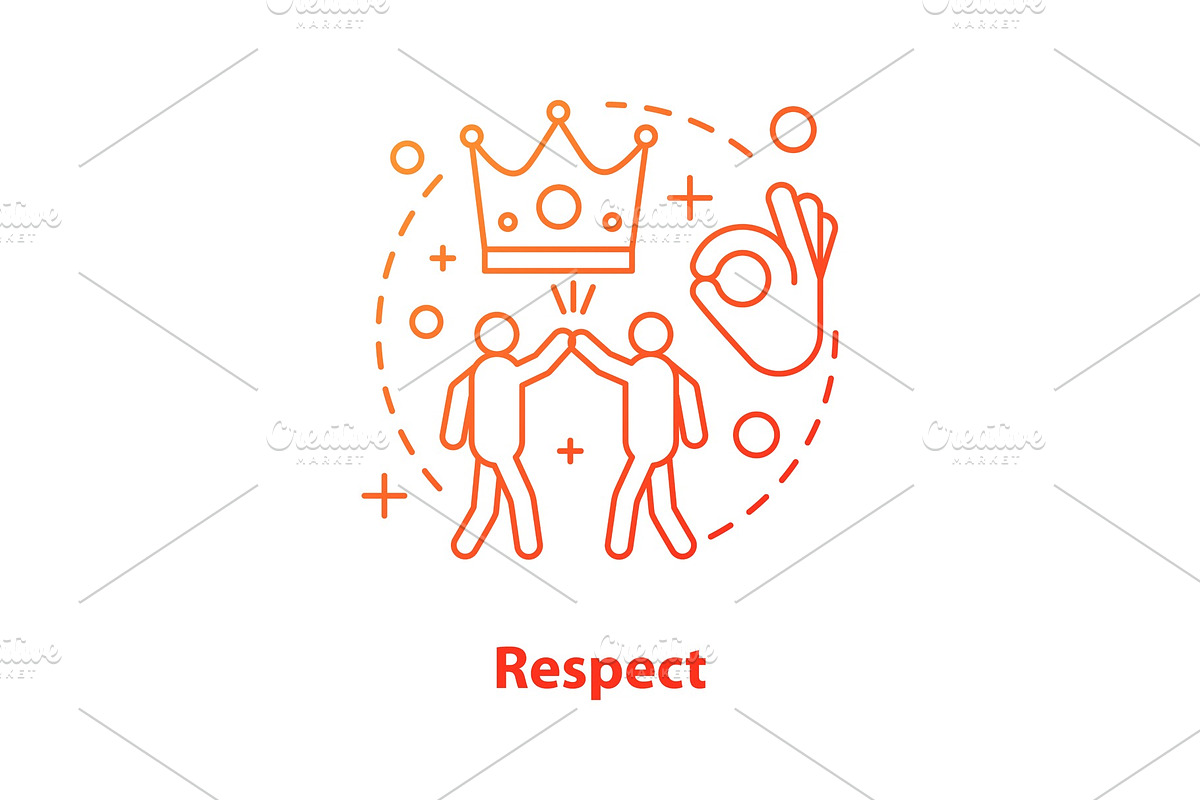 Respect concept icon in Icons - product preview 8