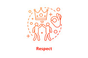 Respect concept icon