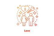 Love concept icon
