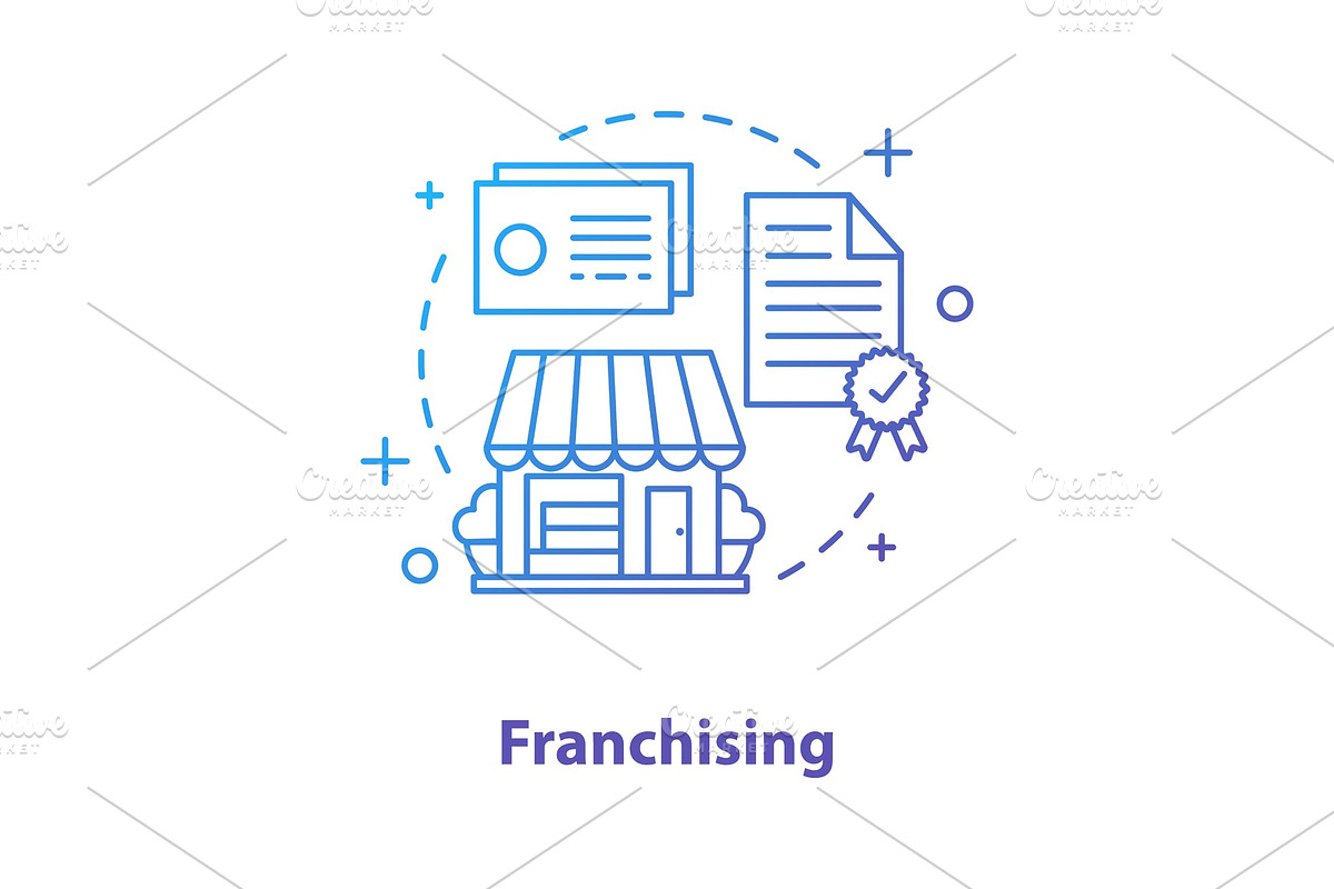 Franchising concept icon in Icons - product preview 8