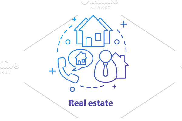 Real estate concept icon