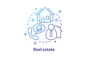 Real estate concept icon