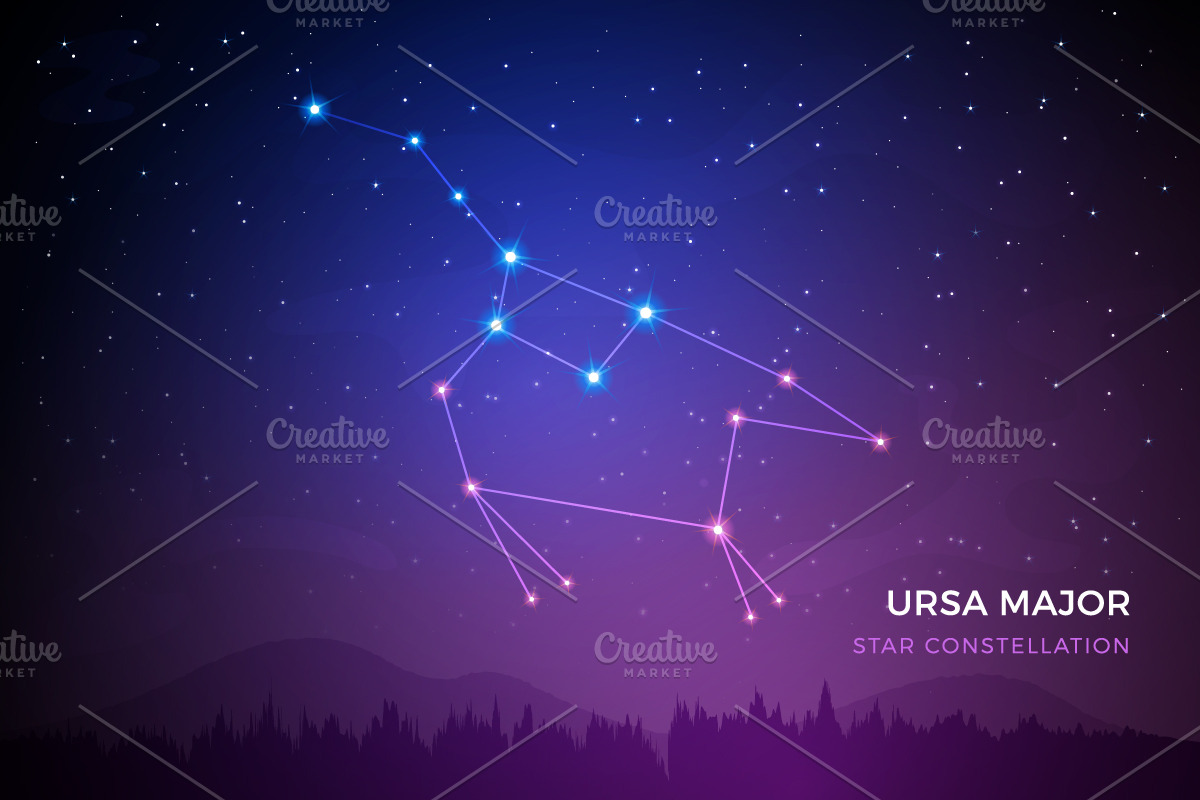 Ursa Major Constellation in Illustrations - product preview 8