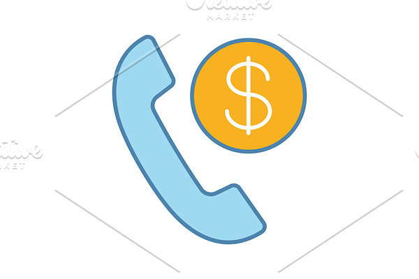 Call charges color icon