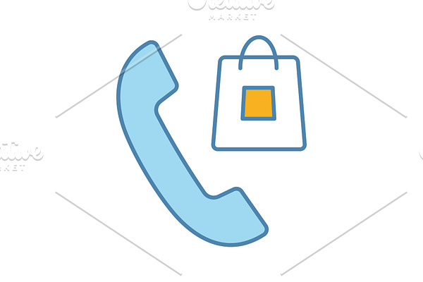 Order confirmation call color icon