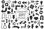 Sticker arrows printable set