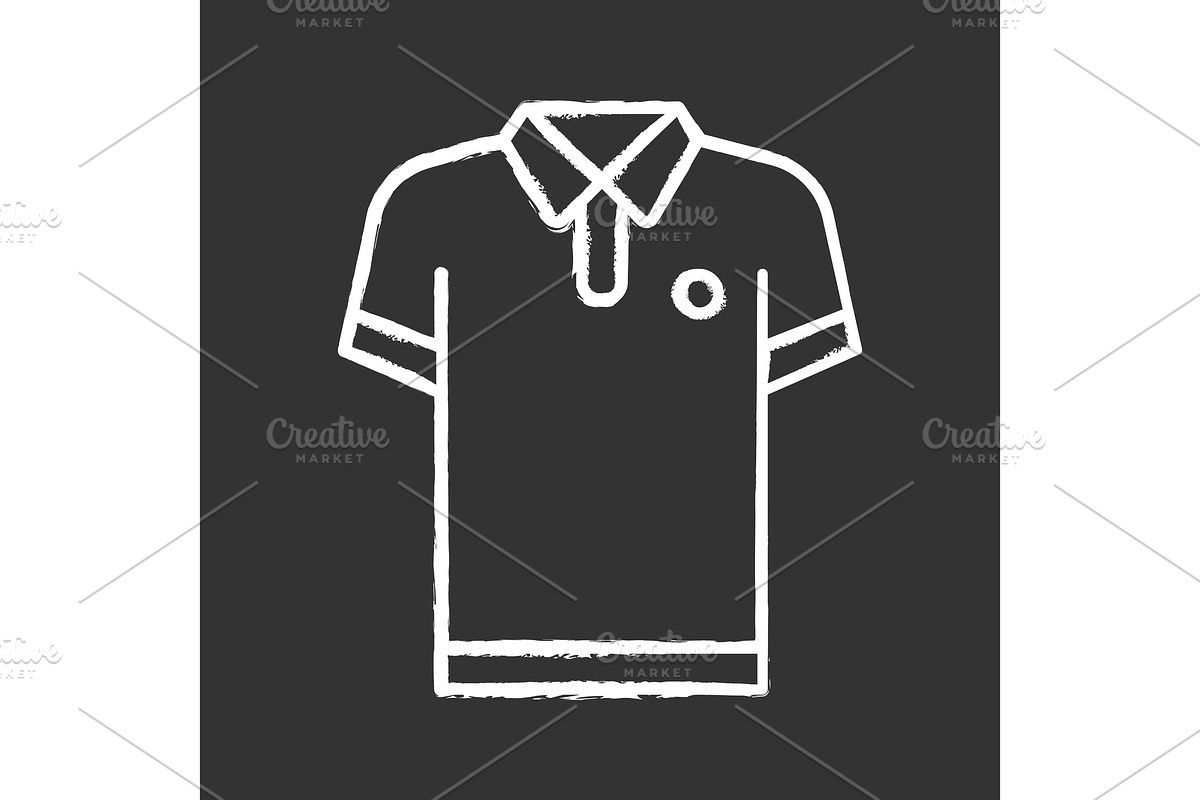 T-shirt chalk icons in Icons - product preview 8