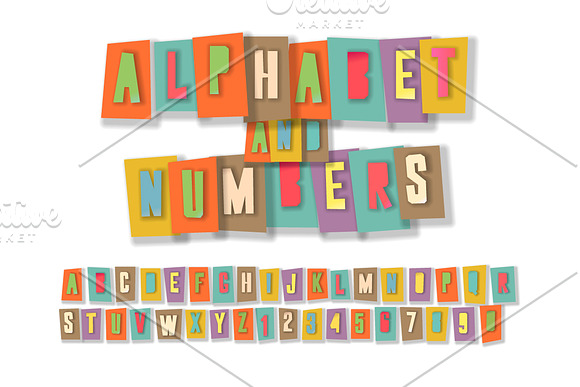 Paper cut alphabet collection in Symbol Fonts - product preview 4