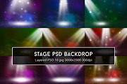 Show Stage PSD Backdrop