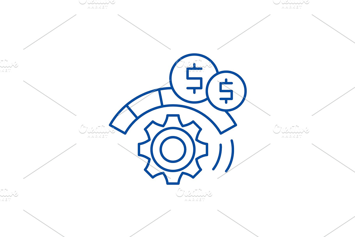 Process optimization line icon in Illustrations - product preview 8