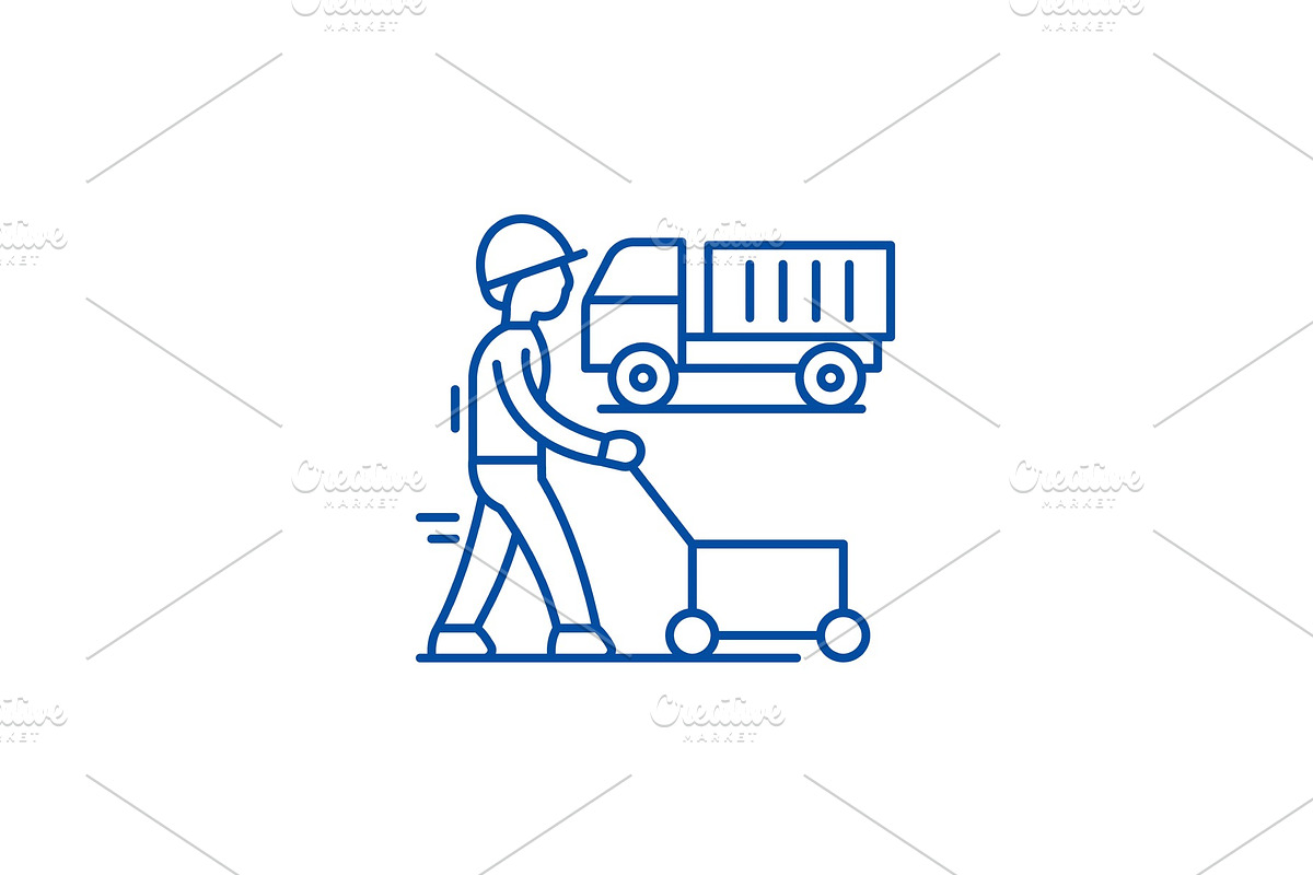Production cycle line icon concept in Illustrations - product preview 8