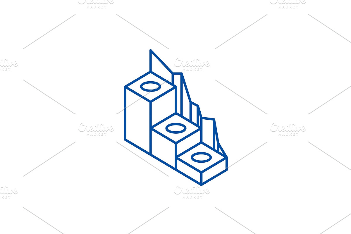 Production development line icon in Illustrations - product preview 8