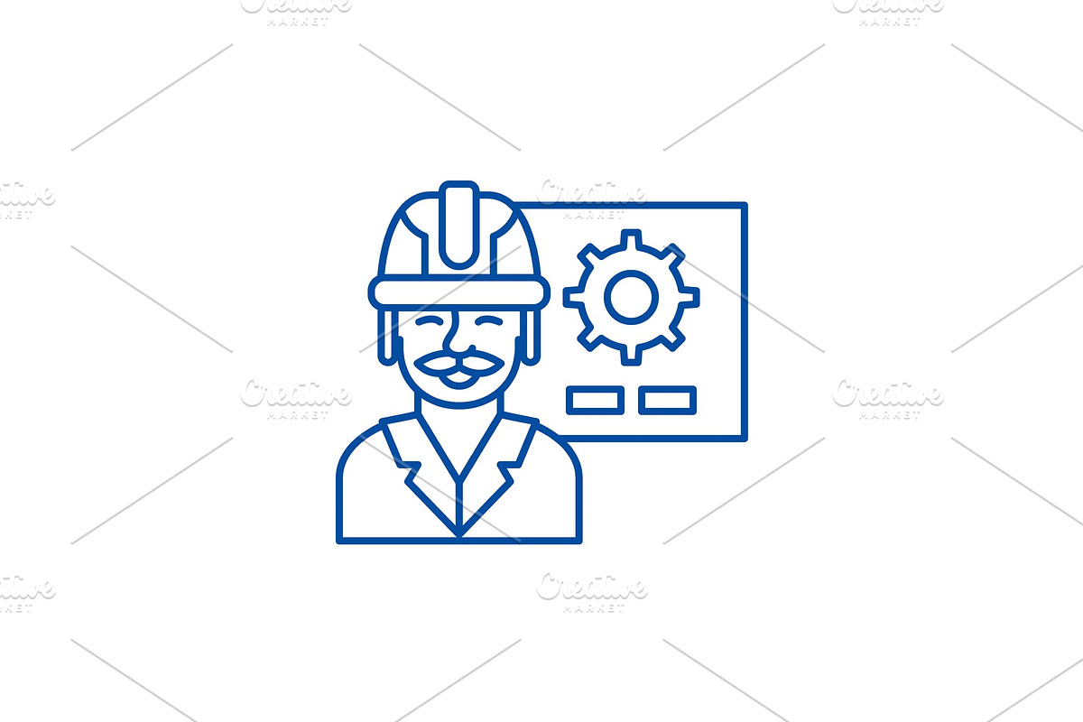 Production presentation line icon in Illustrations - product preview 8